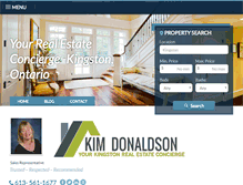 Tablet Screenshot of kimdonaldson.ca